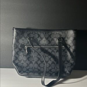 Coach Black Patterned Clutch